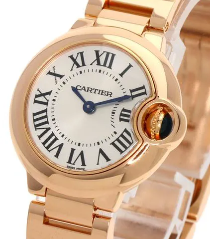 Cartier Ballon Bleu W69002Z2 28mm Rose gold Silver 1