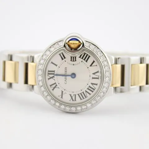 Cartier Ballon Bleu W69007Z3 28mm Yellow gold and Stainless steel Silver