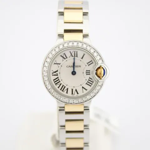 Cartier Ballon Bleu W69007Z3 28mm Yellow gold and Stainless steel Silver 3