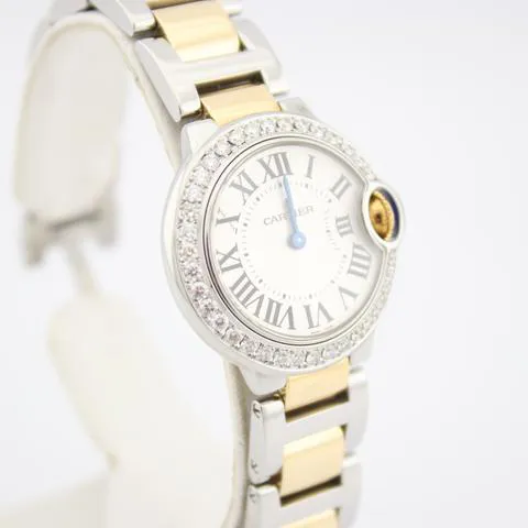 Cartier Ballon Bleu W69007Z3 28mm Yellow gold and Stainless steel Silver 4