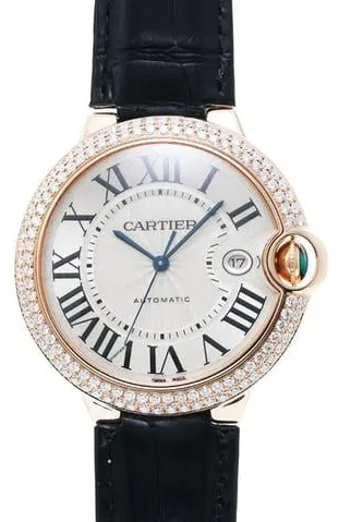 Cartier Ballon Bleu WE900851 42mm Rose gold Silver