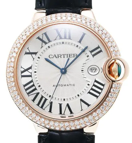 Cartier Ballon Bleu WE900851 42mm Rose gold Silver 2