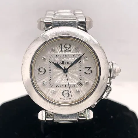 Cartier Pasha 2398 32mm White gold Silver