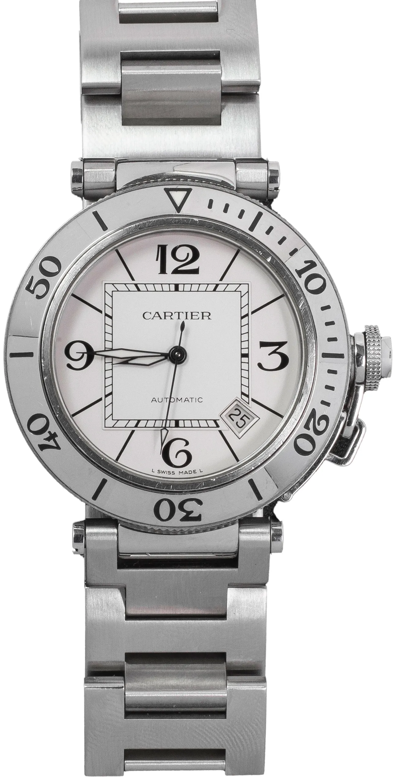 Cartier Pasha W31080M7 40mm Steel •