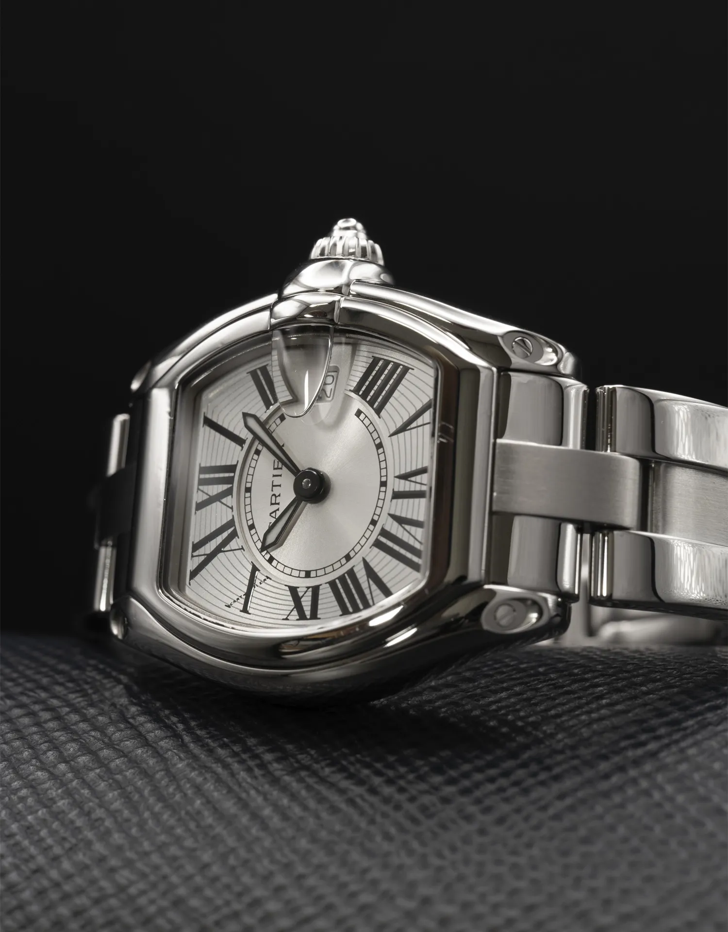 Cartier Roadster W62016V3 32mm Stainless steel Silver Roman Numeral 3