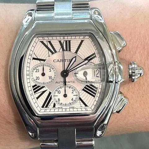 Cartier Roadster 43mm Stainless steel White