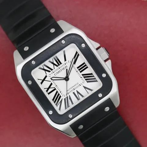 Cartier Santos 100 W20121U2 38mm Stainless steel Silver