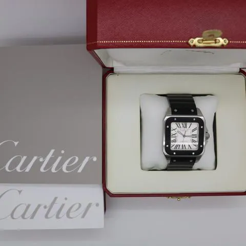 Cartier Santos 100 W20121U2 38mm Stainless steel Silver 9