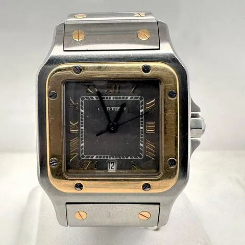 Cartier Santos 1566 29mm Yellow gold and Stainless steel Gray