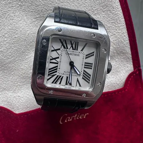 Cartier Santos 2878 33mm Stainless steel Champagne