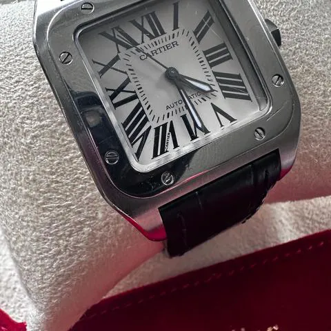 Cartier Santos 2878 33mm Stainless steel Champagne 5