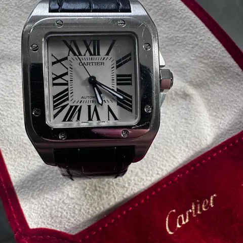 Cartier Santos 2878 33mm Stainless steel Champagne 8