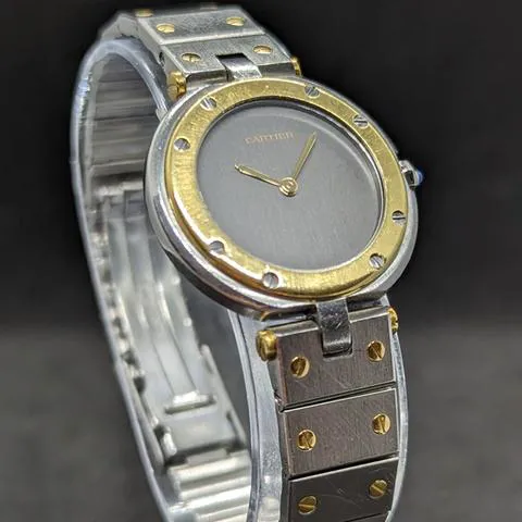 Cartier Santos 8191 27mm Yellow gold and Stainless steel Gray 1