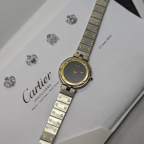 Cartier Santos 8191 27mm Yellow gold and Stainless steel Gray 6