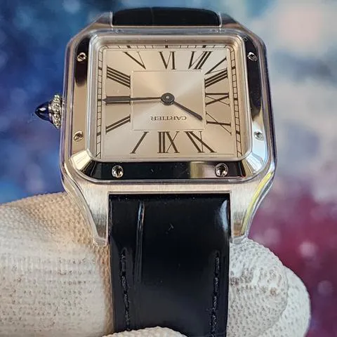 Cartier Santos Dumont WSSA0022 43.5mm Stainless steel Silver 9