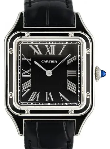 Cartier Santos Dumont WSSA0046 43.5mm Stainless steel Black