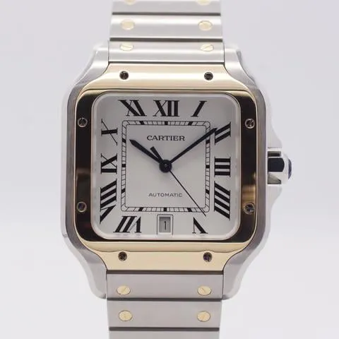 Cartier Santos W2SA0006 40mm Yellow gold and Stainless steel Silver