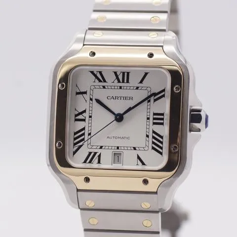 Cartier Santos W2SA0006 40mm Yellow gold and Stainless steel Silver 2