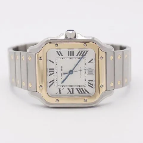 Cartier Santos W2SA0006 40mm Yellow gold and Stainless steel Silver 9