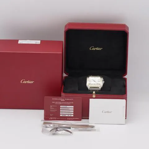 Cartier Santos W2SA0006 40mm Yellow gold and Stainless steel Silver 10