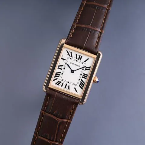 Cartier Tank W5200025 27mm Rose gold White