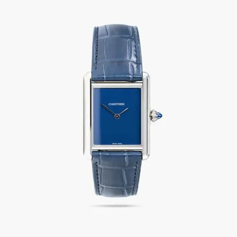 Cartier Tank WSTA0055 25.5mm Stainless steel Blue