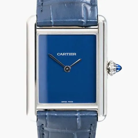 Cartier Tank WSTA0055 25.5mm Stainless steel Blue 1