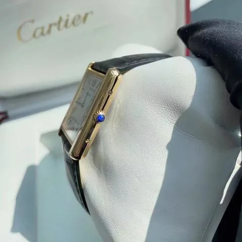 Cartier Tank W1018855. 34mm Yellow gold Silver 3