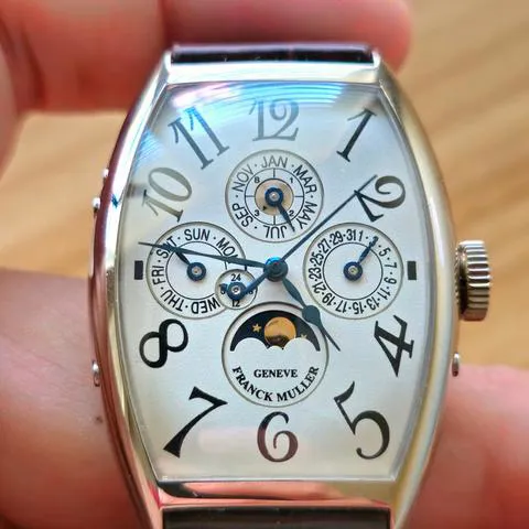 Franck Muller Casablanca 5850 QP 32mm White gold Silver