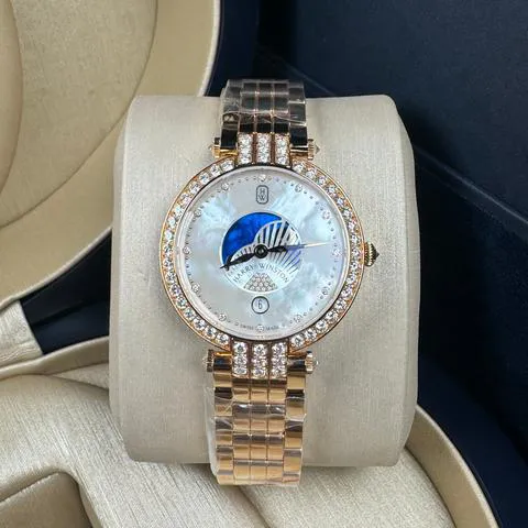 Harry Winston Premier PRNQMP36RR003 36mm Rose gold Mother-of-pearl