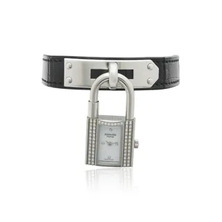 Hermès Kelly Stainless steel and Diamond White