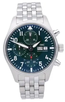 IWC Pilot IW388104 41mm Stainless steel Green