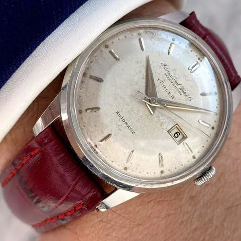 IWC 34mm Stainless steel Cream