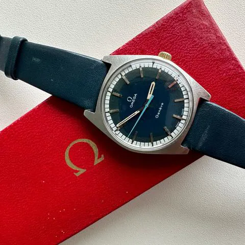 Omega Genève 136.041 35mm Stainless steel Blue 1