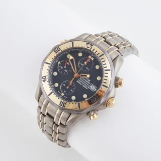 Omega Seamaster Diver 300M 2297.80 Titanium and Yellow gold Blue