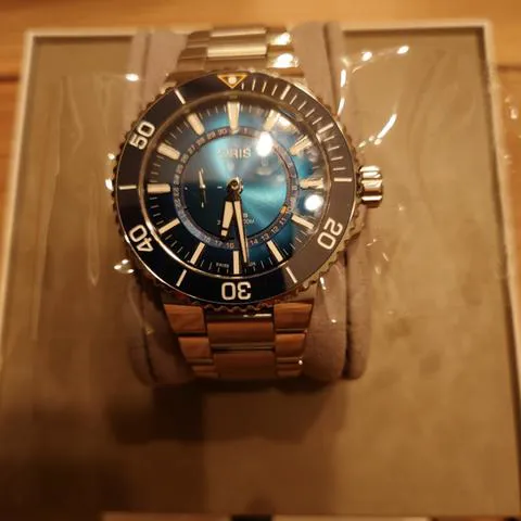 Oris Artelier Complication 01 798 7754 4185 43.5mm Stainless steel Blue