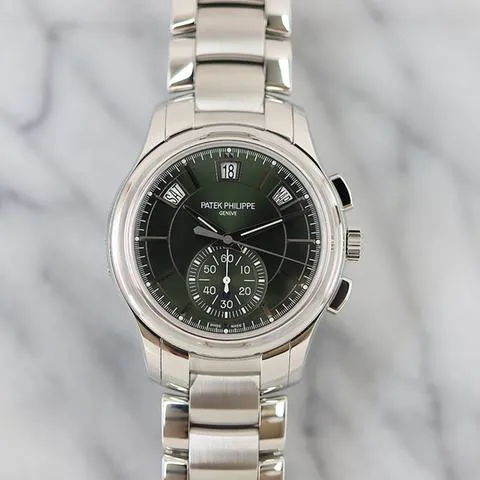 Patek Philippe Annual Calendar Chronograph 5905/1A-001 42mm Stainless steel Green