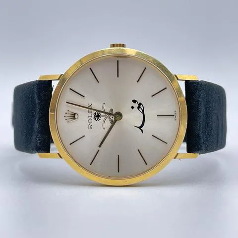 Rolex Cellini 4112 32mm Yellow gold Silver 1