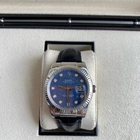 Rolex Datejust 36 116139 36mm White gold Blue