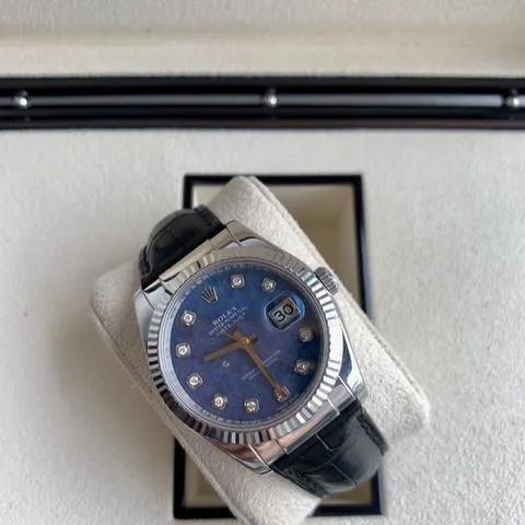 Rolex Datejust 36 116139 36mm White gold Blue 1