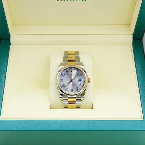 Rolex Datejust 36 116201 36mm Yellow gold and Stainless steel Silver 4