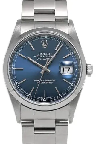 Rolex Datejust 36 16200 36mm Stainless steel Blue