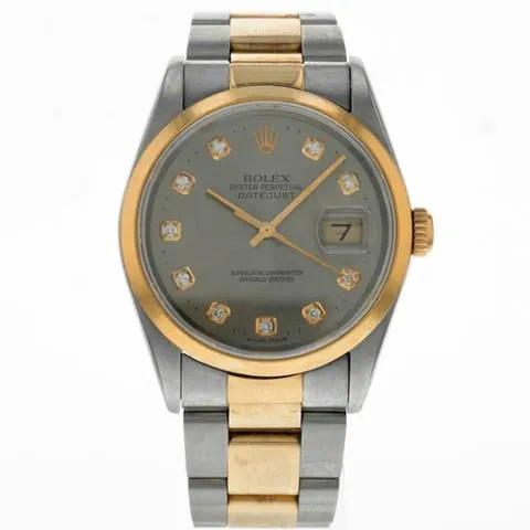 Rolex Datejust 36 16203 36mm Yellow gold and Stainless steel Gray