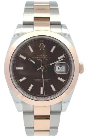 Rolex Datejust 41 126301 41mm Yellow gold and Stainless steel Brown