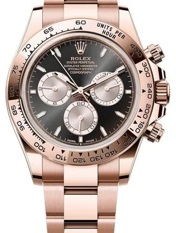 Rolex Daytona 126505-0001 40mm Everose gold Black