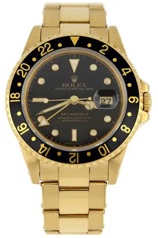 Rolex GMT-Master II 16718 40mm Yellow gold Black 1