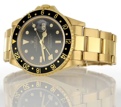 Rolex GMT-Master II 16718 40mm Yellow gold Black 4