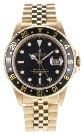 Rolex GMT-Master II 16718 40mm Yellow gold Black