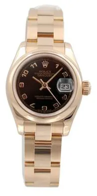 Rolex Lady-Datejust 179165 26mm Rose gold Black