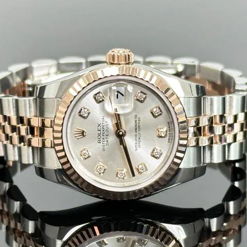 Rolex Lady-Datejust 179171 26mm Yellow gold and Stainless steel Silver